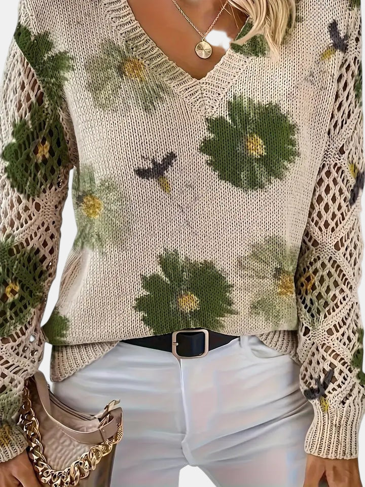 Emily | Elegant Floral Cardigan