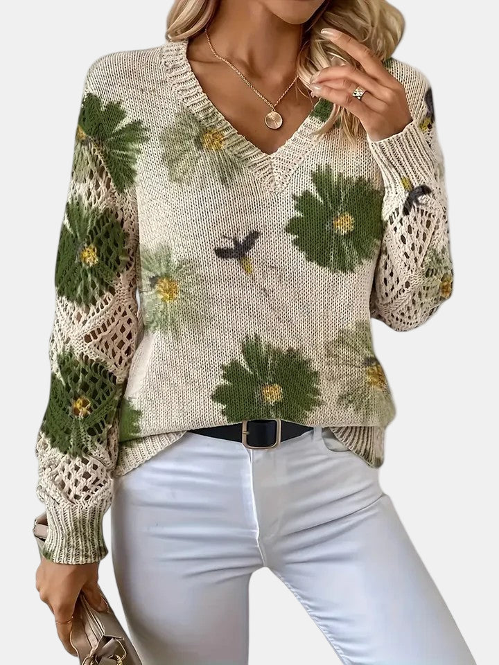 Emily | Elegant Floral Cardigan