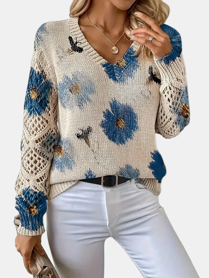 Emily | Elegant Floral Cardigan