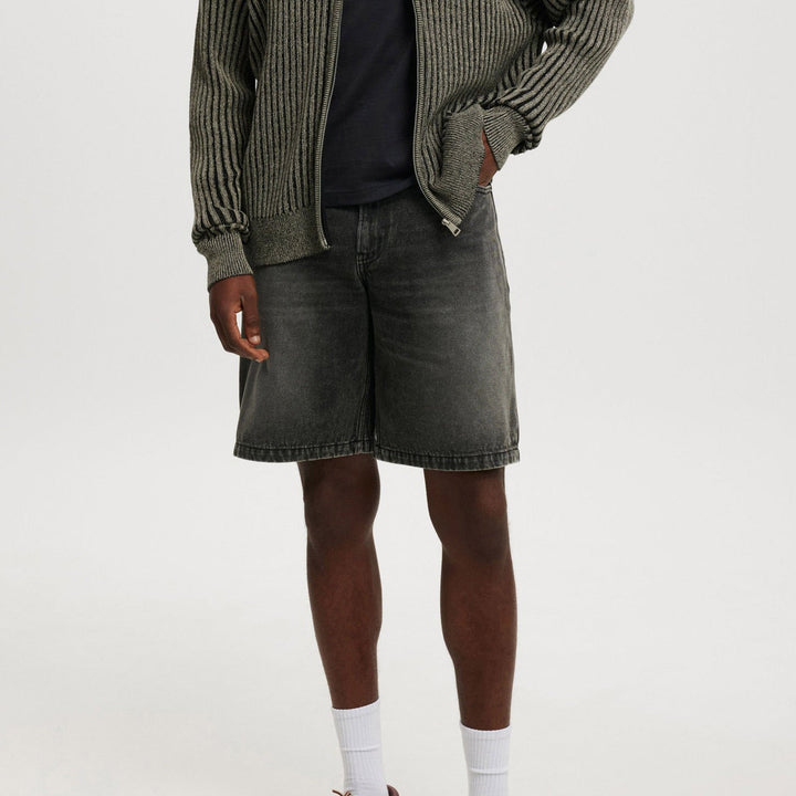 Alessandro Grey Denim Shorts